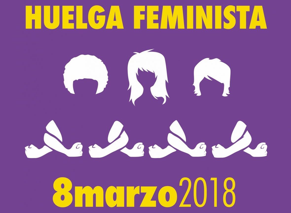 Cartel de convocatoria para la Huelga feminista