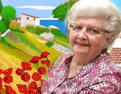 Concha, la señora de 87 años que está conquistando con sus cuadros a Paint