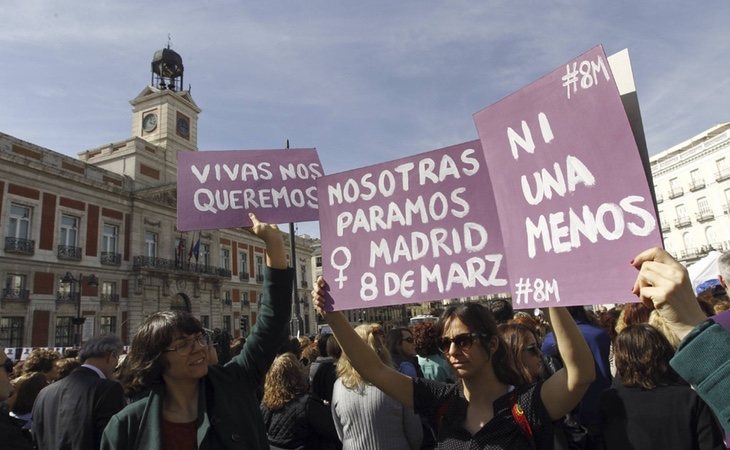 La huelga feminista del 8 de marzo se plató contra la violencia machista