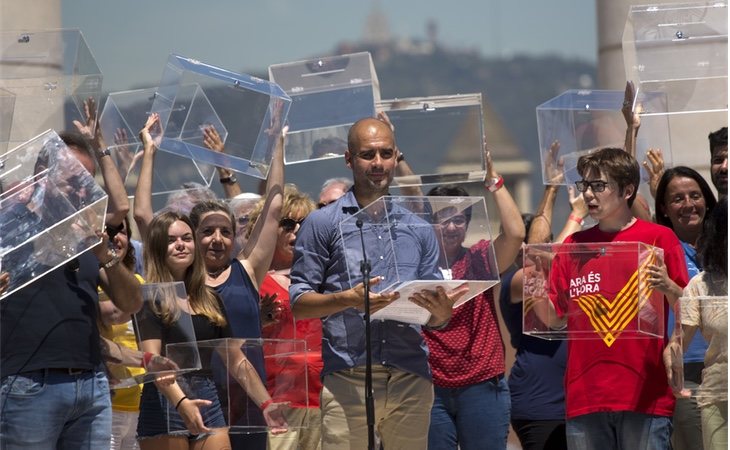 Guardiola se mostró a favor del referéndum del 1-O