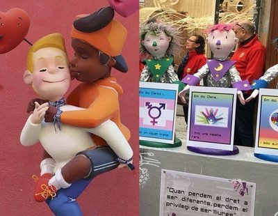 Destrozan en Valencia fallas infantiles que retratan la diversidad LGTBI