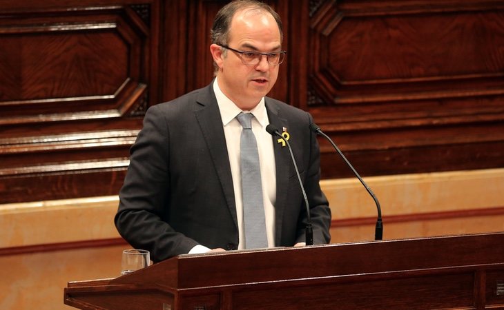 Jordi Turull durante su discurso en el Parlament. /Foto: Gtres