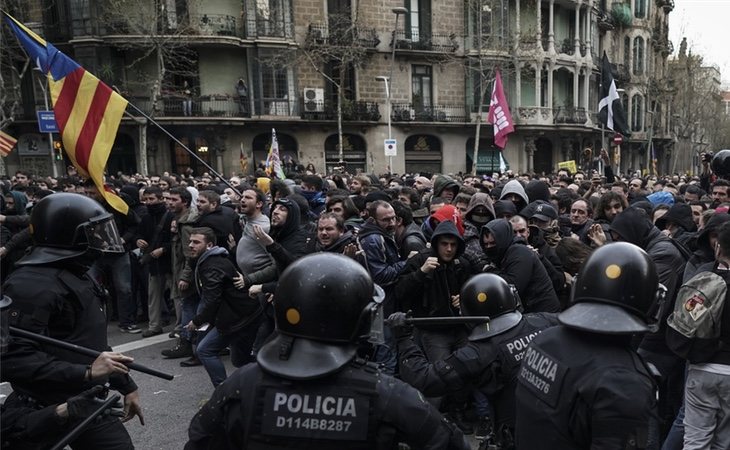 La detención de Puigdemont ha provocado nuevos incidentes