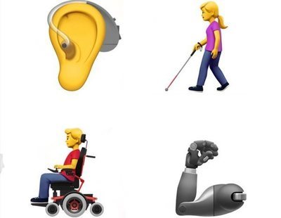 Apple propone 13 nuevos emojis para incluir a personas con discapacidad