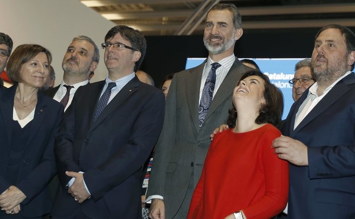 Soraya fue la encargada de dialogar con las fuerzas independentistas