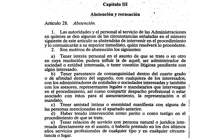 La ley impide cualquier tipo de amistad entre el tribunal y la persona evaluada