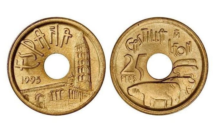 Estas monedas de cinco duros llegan a valer 100 euros por unidad