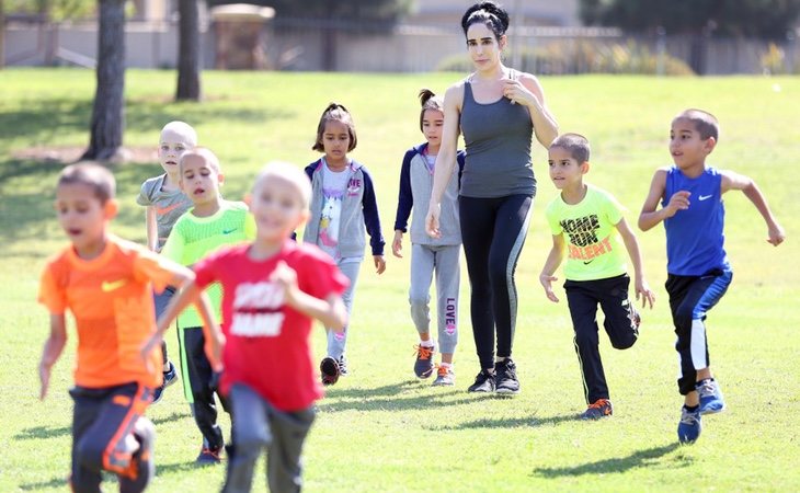 Natalie es una apasionada del deporte y quiere inculcárselo a sus hijos