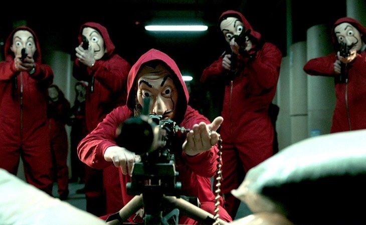 Los protagonistas de 'La casa de papel'