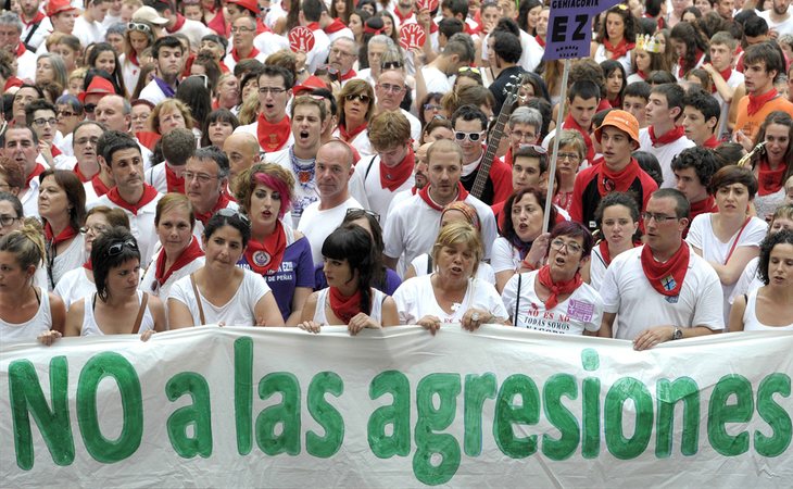 Manifestación en contra de las agresiones sexuales