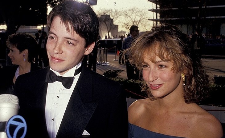 Matthew Broderick y Jennifer Beals en 1987