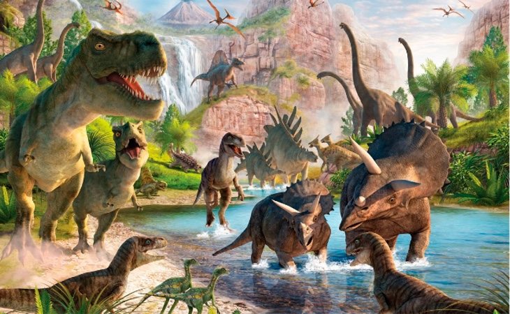 Hay fósiles de dinosaurios, pero sólo los de mayor tamaño