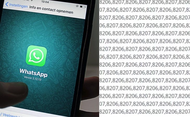 Si pulsas el círculo negro WhatsApp se satura