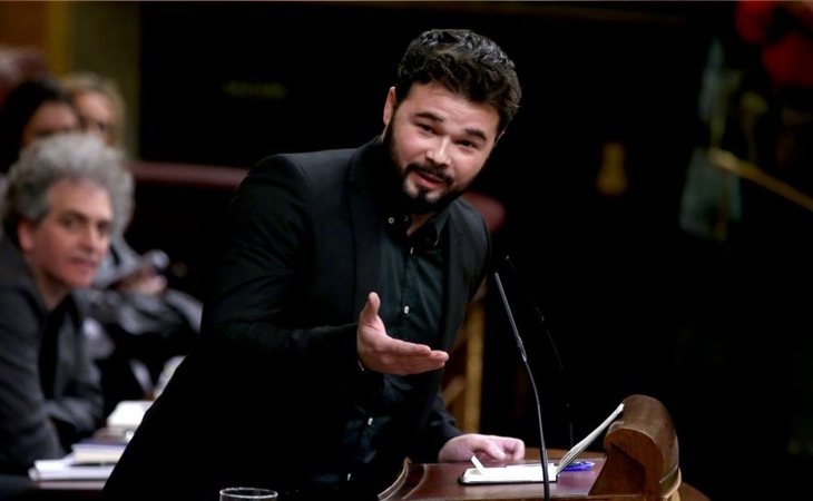 Rufián ha comparado la sentencia de La Manada con la situación de los presos catalanes