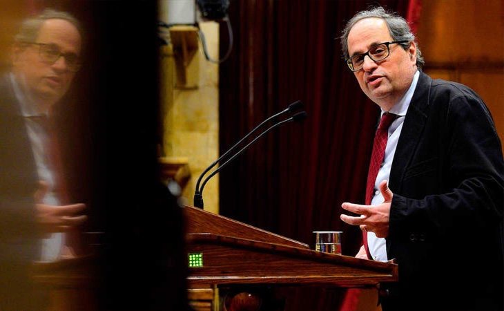 Quim Torra promete continuar con el procés