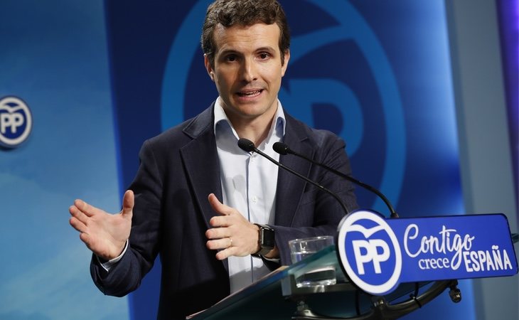 Pablo Casado negño haber obtenido el máster de manera irregular