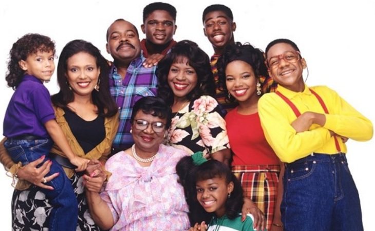 Steve Urkel y sus vecinos en 'Cosas de casa'