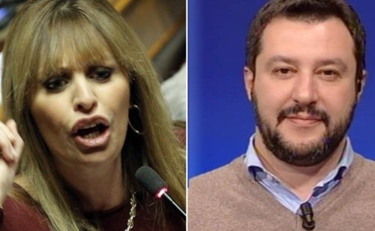 Alessandra Mussolini y Matteo Salvini representan dos carismas completamente diferentes