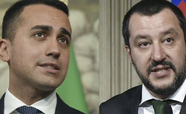 Luigi di Maio (izq) y Matteo Salvini (dcha)