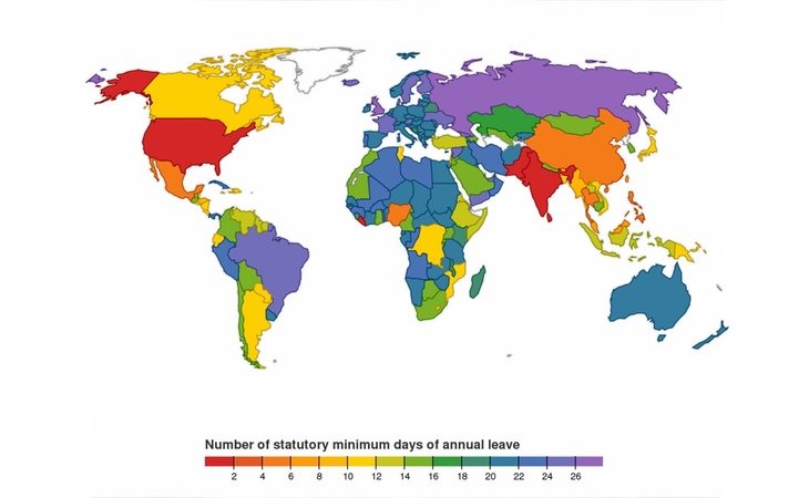 El mapa de las vacaciones que nos ha dejado impresionados