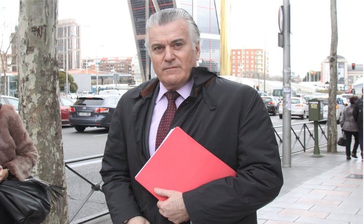 Luis Bárcenas a a su llegada a los juzgados de Plaza de Castilla