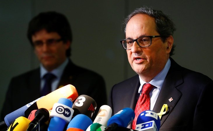 Torra, sucesor de Puigdemont, podría terminar también inhabilitado