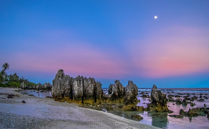 A pesar del espectacular paisaje, Nauru es muy difícil de visitar debido a su localización