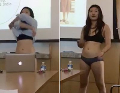Una estudiante se desnuda en su defensa de la tesis en protesta al machismo de una profesora