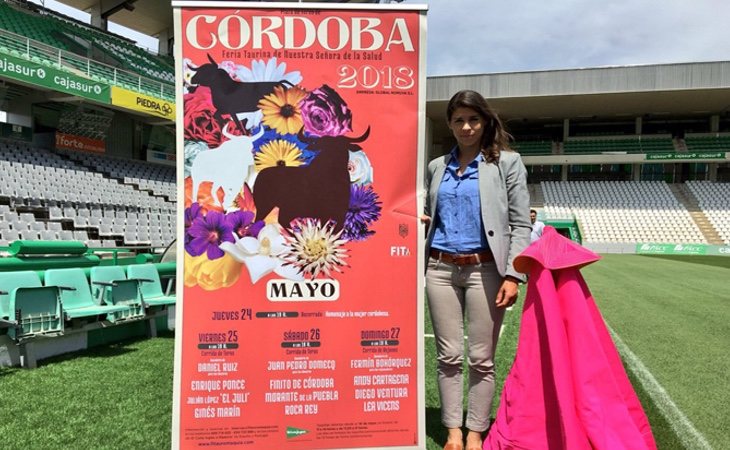 Cartel de la feria taurina de Córdoba con Lea Vicens, torera que cerrará las jornadas