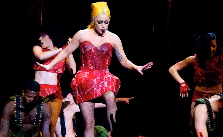 Lady Gaga durante la gira Born This Way Ball Tour