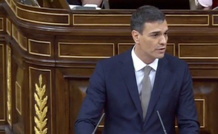 Pedro Sánchez, contundete: 'Esta legislatura nació herida, con un Gobierno que venía herido y un partido que venía herido por la corrupción'