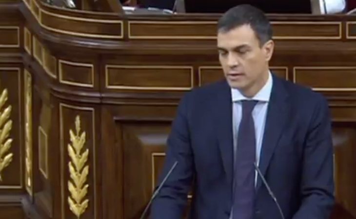 Pedro Sánchez defiende la moción: 'Va a estar respaldada por grupos parlamentarios que representan a 12 millones de ciudadanos'