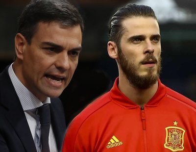 De Gea, el único jugador que no aplaudió a Pedro Sánchez por su postura en el 'caso Torbe'