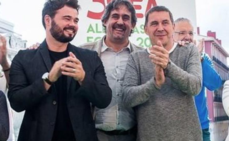 Gabriel Rufián y Otegi participarán en la cadena humana