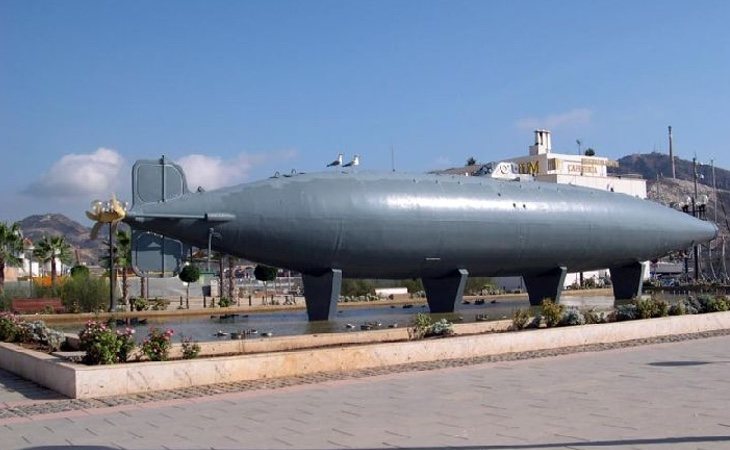 El submarino de Isaac Peral puede visitarse en Cartagena