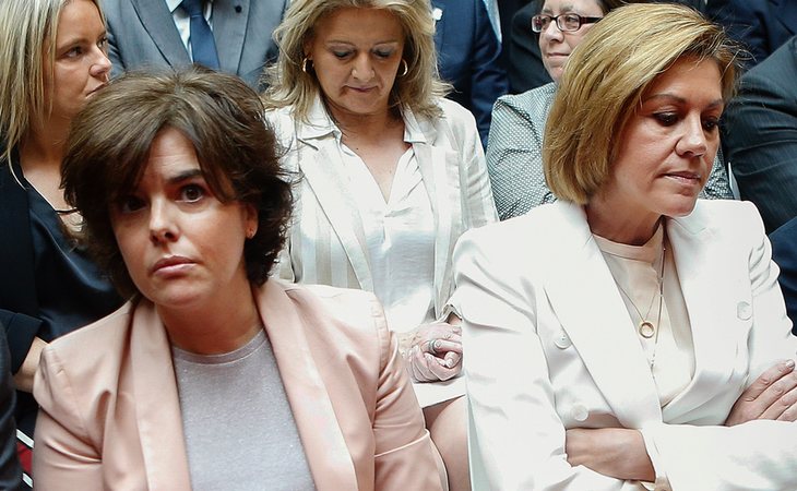 Soraya Sáenz de Santamaría y María Dolores de Cospedal aspiran a liderar el PP