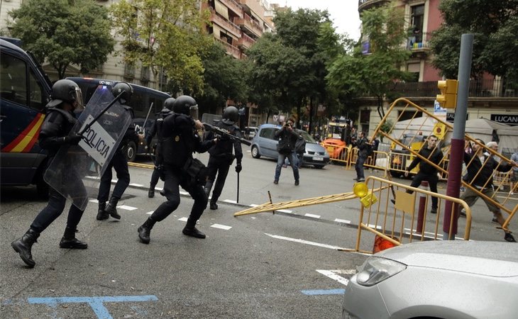 La mayoría de episodios violentos de la policía en 2017 se dieron en Cataluña