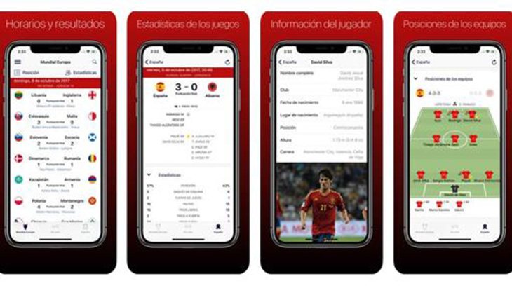 Esta aplicación ofrece información muy completa sobre el Mundial