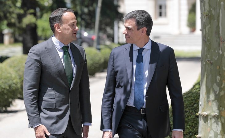 Sánchez pudo mostrar su nivel de inglés en su última reunión con el primer ministro irlandés