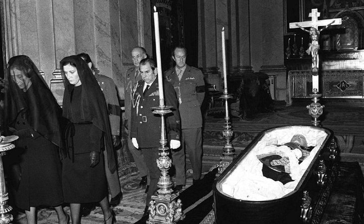 El cuerpo de Franco fue embalsamado