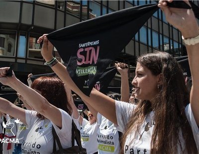 Activistas animalistas llenan las calles de Pamplona por unos Sanfermines sin encierros