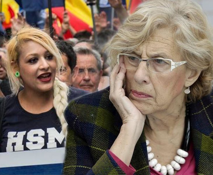 Carmena ofrece un albergue a las personas sin hogar que acampan con los neonazis de Hogar Social Madrid