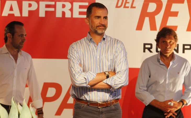 Felipe acudió solo a la entrega de los premios de la Copa del Rey en el verano de 2013