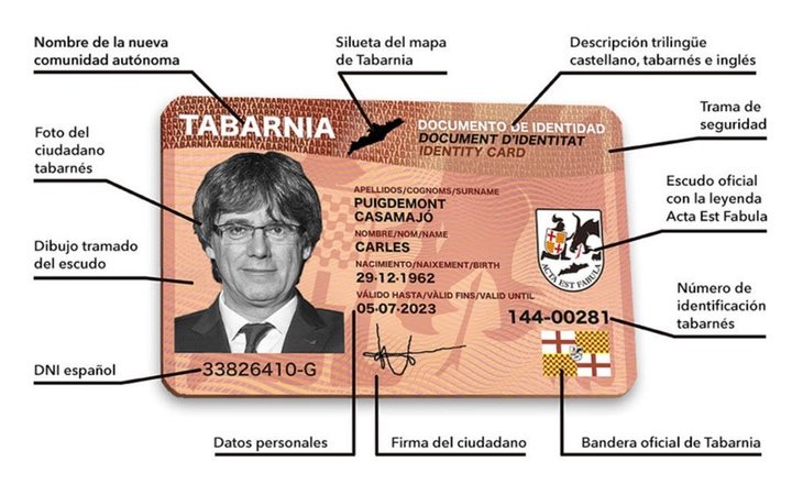 Para ejemplificar el DTI han utilizado la imagen de Carles Puigdemont