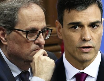 Pedro Sánchez y Quim Torra se reúnen en la Moncloa para normalizar las relaciones