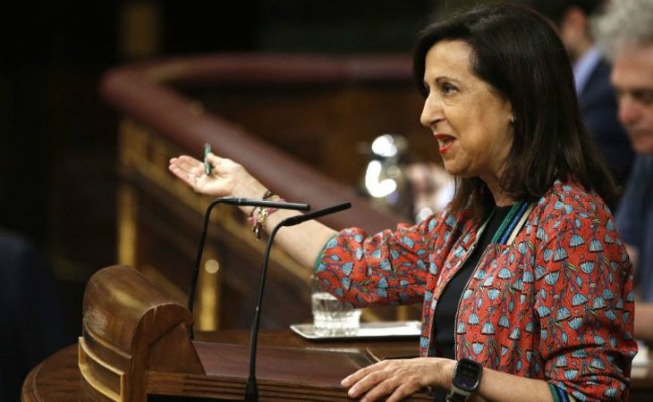 Margarita Robles en una comparecencia en el Congreso de los Diputados