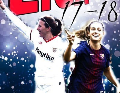 El casero álbum de cromos de la Liga de fútbol femenino: pegatinas visibles