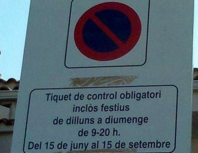Anulan una multa a una conductora porque la señal solo estaba en catalán