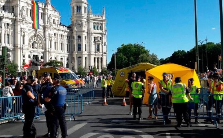 Agentes de la Policía Municipal durante el Orgullo 2018 (Policía Municipal de Madrid)