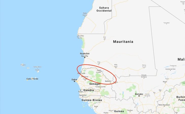 El detenido ha sido localizado en algún punto de la frontera entre Senegal y Mauritania